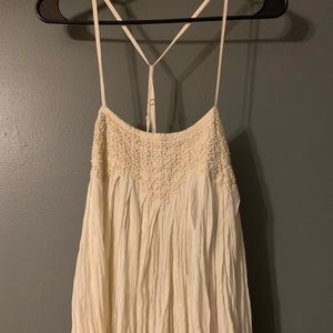 Free People White Babydoll Top